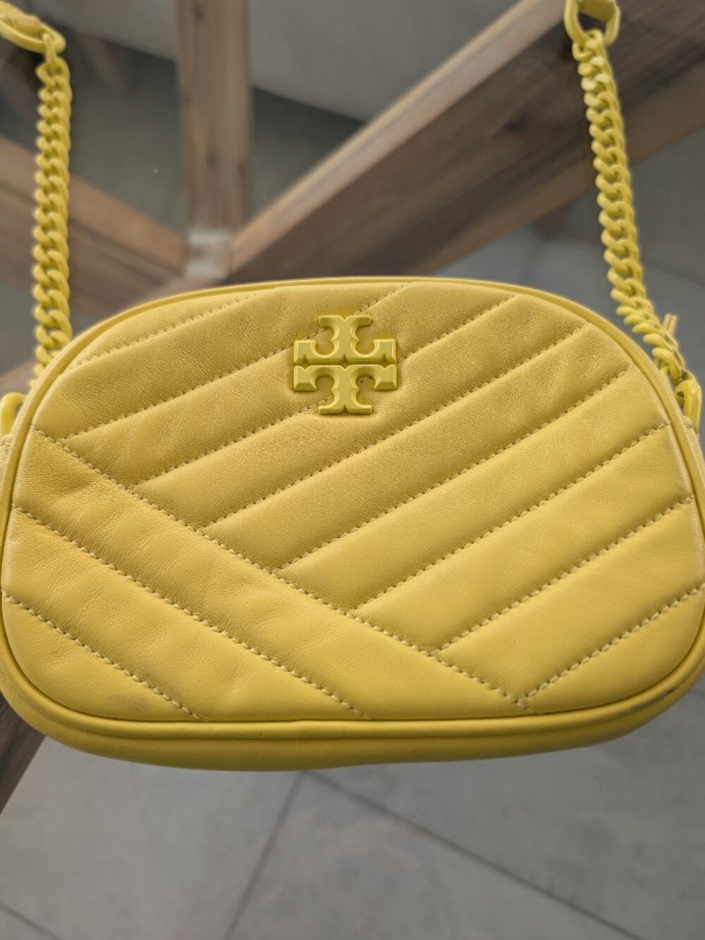 Tory Burch Kira Chevron Camera Bag- Like New!